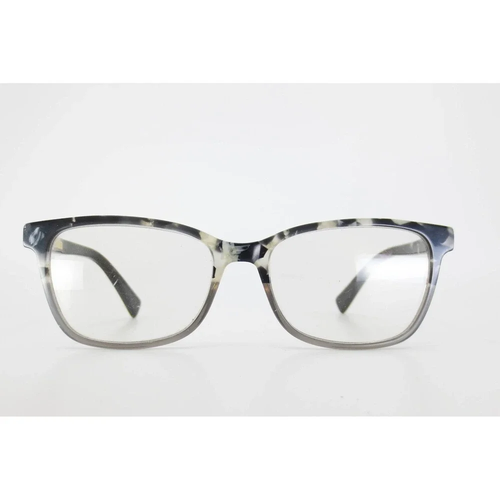 Christian Siriano Eyeglass Frames Marbled Black White Rectangular 51-17-135